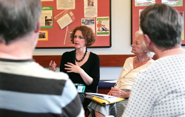 A patient participation group meeting at a GP surgery