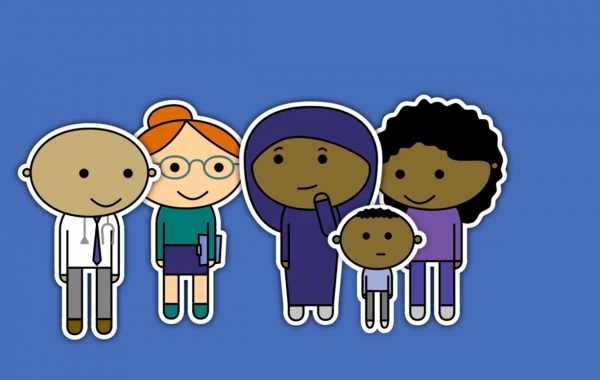 A screen shot from the Somali autism videos