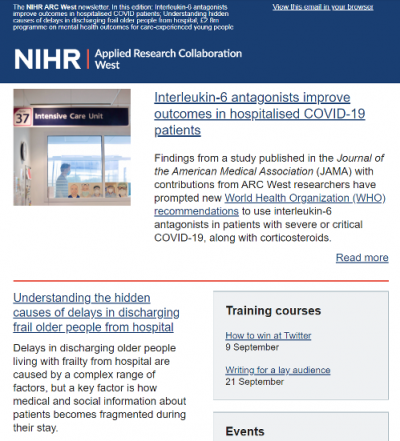 July ARC West email newsletter