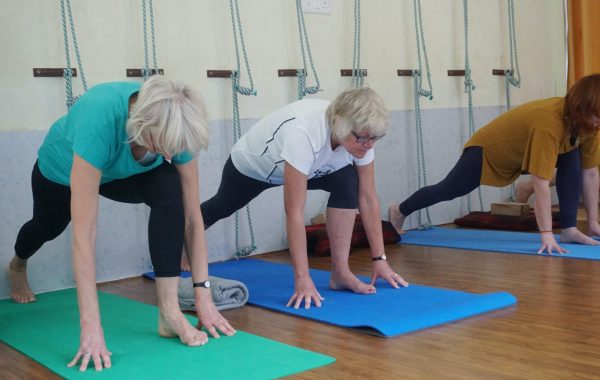 women in active wear at a yoga class