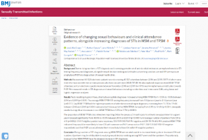 Screen shot of the qualitative paper for the CHOP study