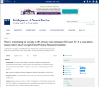 Screenshot of the prescribing for anxiety paper
