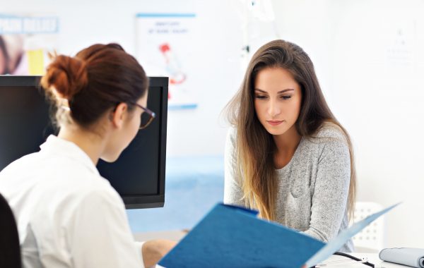 A female patient having a consultation with a female doctor