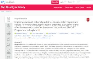 Screenshot of the PReCePT devolved nations paper