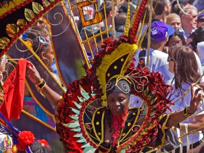 A performer at St Paul's Carnival, Bristol