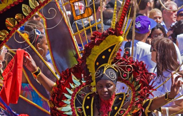 A performer at St Paul's Carnival, Bristol