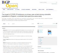 Screenshot of the covid and vulnerable groups paper