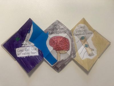 Photo of a zine made by our work experience young people about their time with us